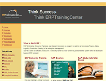 Tablet Screenshot of erptrainingcenter.com